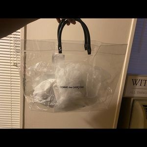 rare CDG Pvc tote . Good for shopping or errands.